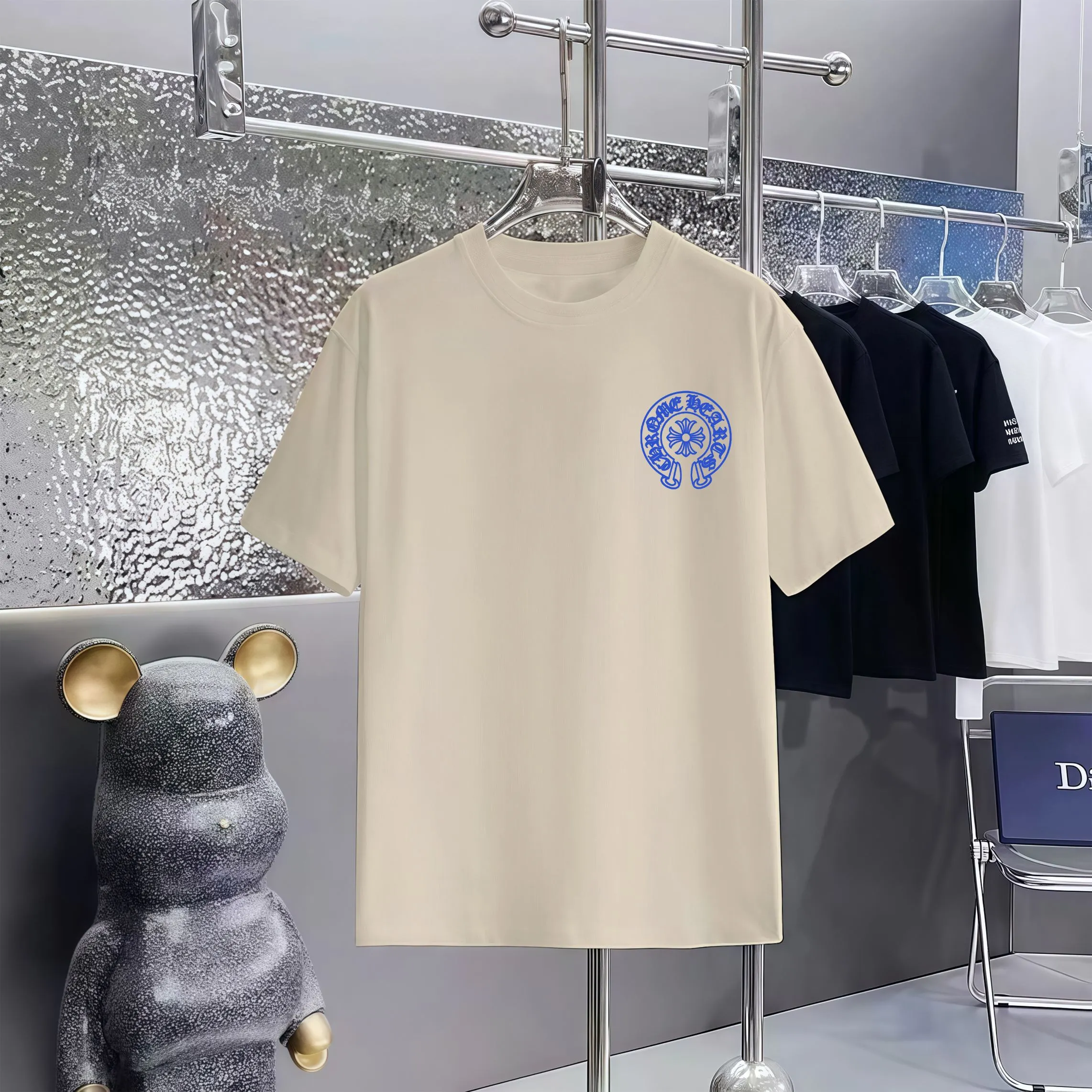 80 Chrome Hearts T 1:1 1×1 Same Style logo OS ：Black，White， ，Red， Gray Size：XS-L